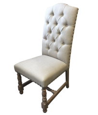 Plain Linen Dining Chair