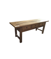 Reclaimed Elm Low Table (3 drawer)