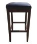 Leather Bar Stool (red or brown)