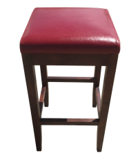 Leather Bar Stool (red or brown)