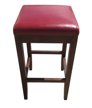 Leather Bar Stool (red or brown)