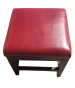 Leather Low Stool (red or brown)