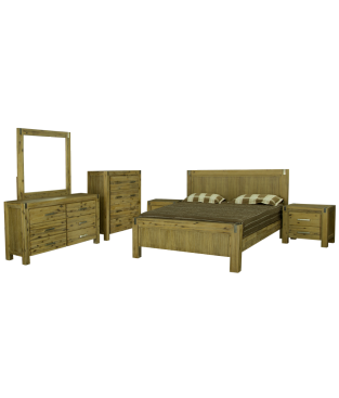 Acacia Country Style Queen Bedroom Suits (5pc)