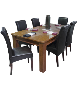 Melia Hardwood Dinning Set (7 pcs)