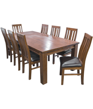 Melia Hardwood Dinning Set (9 pcs)